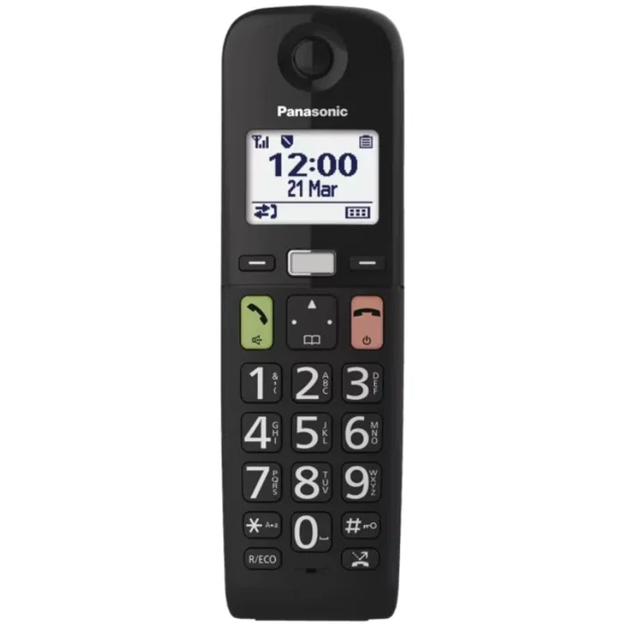 Panasonic KX-TGU112EXB Pack Dúo de Teléfonos Inalámbricos Negro